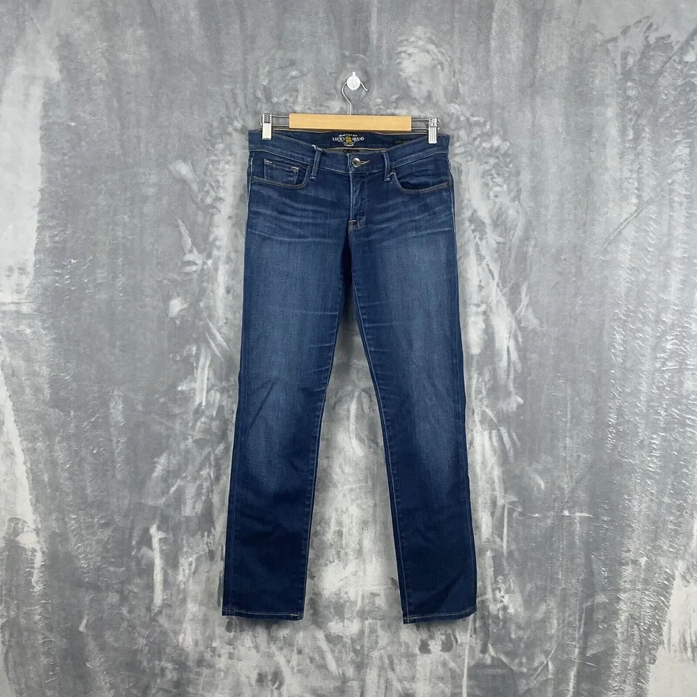 Lucky Brand Jeans Women's Size 28 Low Rise Cate Stacked Skinny Blue